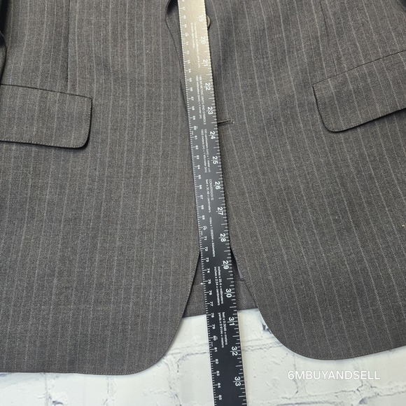 VTG Austin Reed Regent St Pinstripe Wool Blazer Sport Coat 42R Read Description - Picture 6 of 16